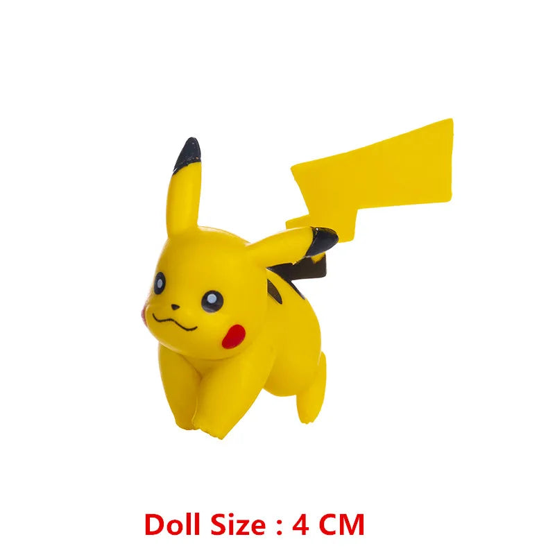 Pokemon 4-13Cm New Cartoons Movie Anime Figure Pikachu Mewtwo Charmander Blastoise Gurado Pet Action Model Toy Gifts