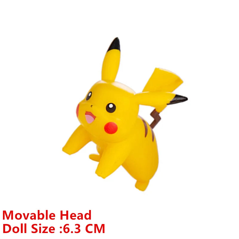 Pokemon 4-13Cm New Cartoons Movie Anime Figure Pikachu Mewtwo Charmander Blastoise Gurado Pet Action Model Toy Gifts