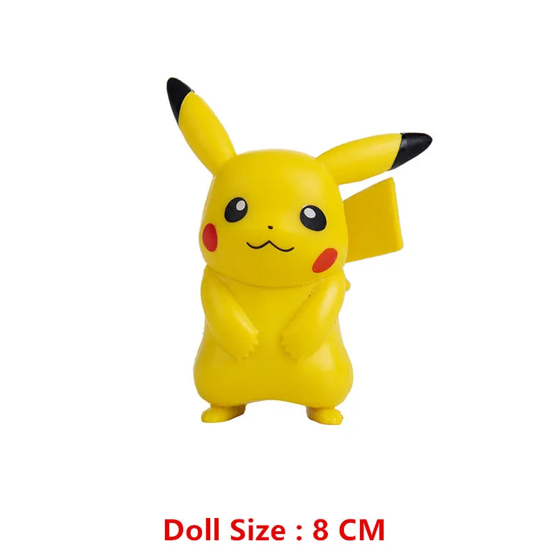 Pokemon 4-13Cm New Cartoons Movie Anime Figure Pikachu Mewtwo Charmander Blastoise Gurado Pet Action Model Toy Gifts
