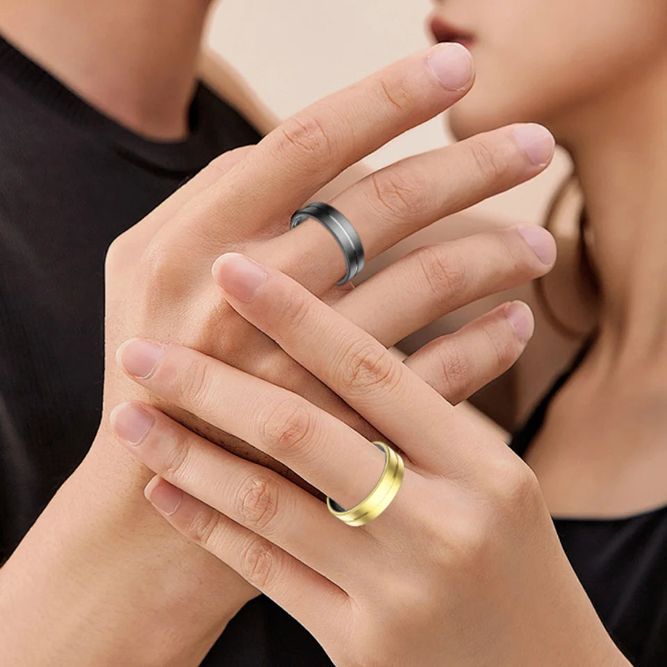 Smart Fitness Ring for Men And Women Health Sleep Monitor Heart Rate Blood Oxygen Tracker with Multiple Modes And Charging Case