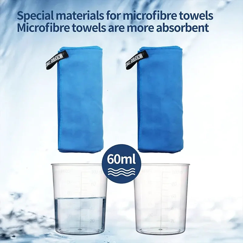 Fast Dry Sport Towel Multifunctional Travel Swimming Yoga Ultra Soft Lightweight Super Absorbent Microfiber Material for Gym