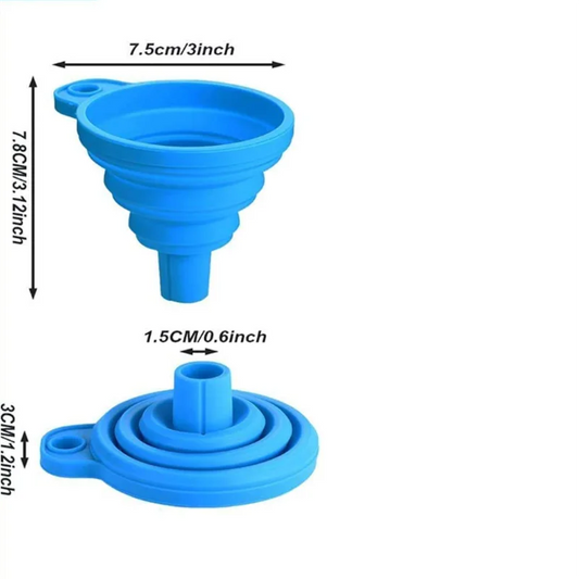 Engine Funnel Car Universal Silicone Liquid Funnel Washer Fluid Change Foldable Portable Auto Engine Oil Petrol Change Funnel