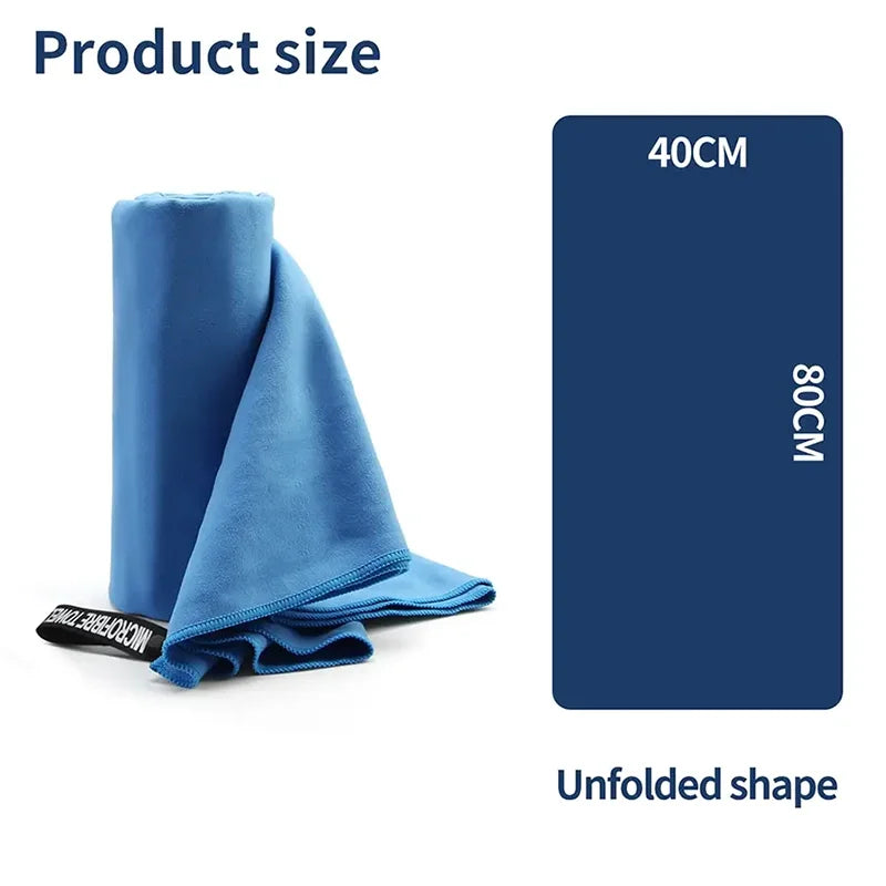 Fast Dry Sport Towel Multifunctional Travel Swimming Yoga Ultra Soft Lightweight Super Absorbent Microfiber Material for Gym