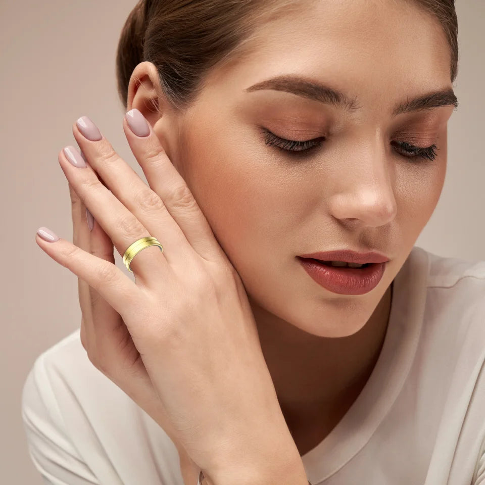 Smart Fitness Ring for Men And Women Health Sleep Monitor Heart Rate Blood Oxygen Tracker with Multiple Modes And Charging Case