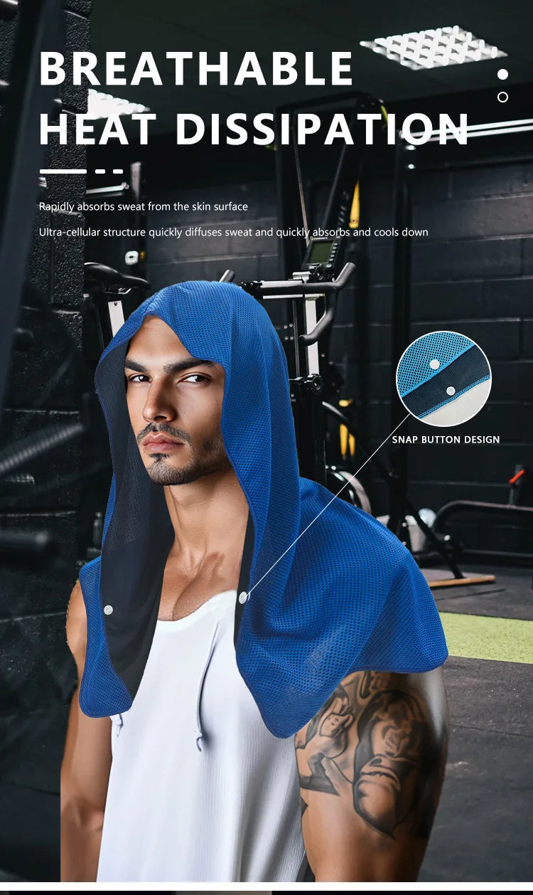 Sports Cooling Gym Towels Hair Quick Drying Hand Wrap Water Absorption Outdoor Travel Gymnastics Cool Sweat Portable Towel Hat