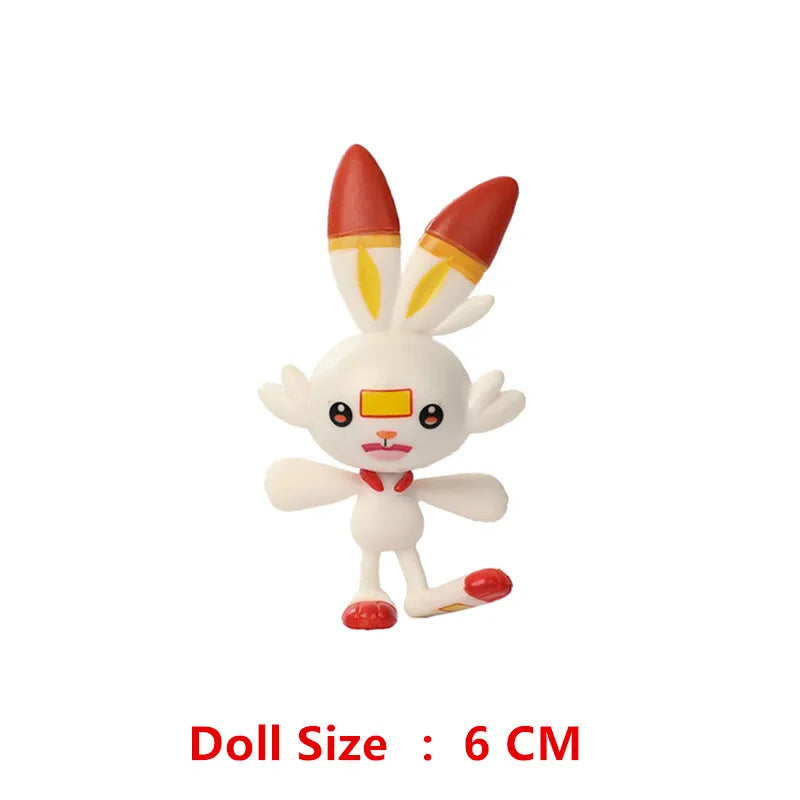 Pokemon 4-13Cm New Cartoons Movie Anime Figure Pikachu Mewtwo Charmander Blastoise Gurado Pet Action Model Toy Gifts