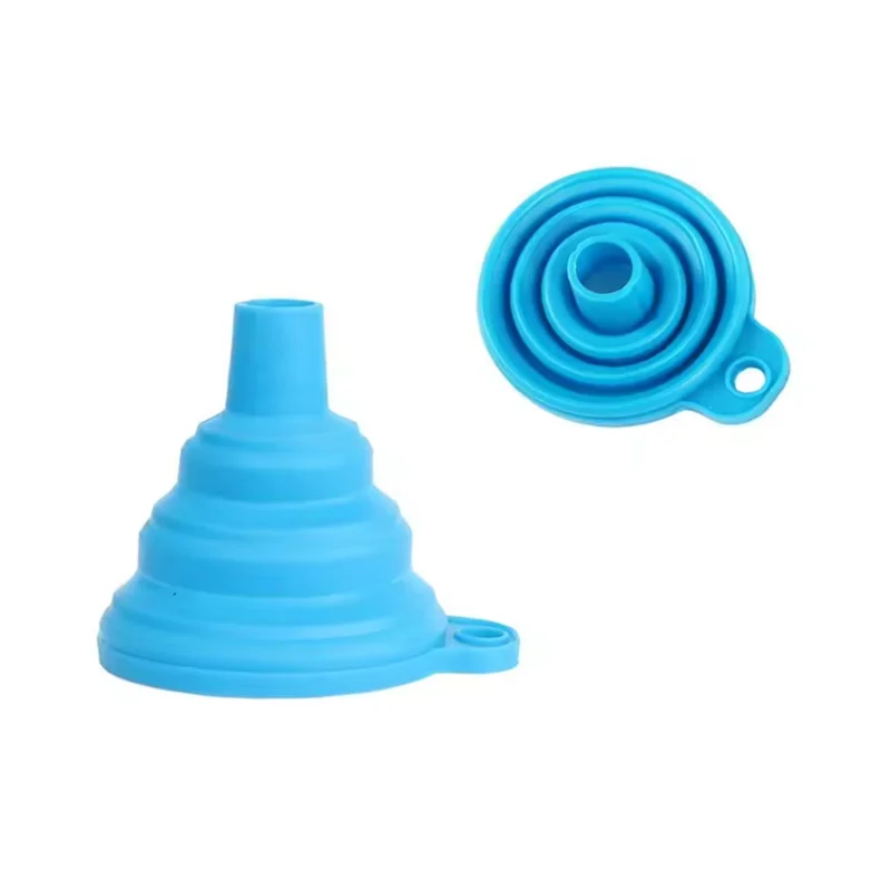 Engine Funnel Car Universal Silicone Liquid Funnel Washer Fluid Change Foldable Portable Auto Engine Oil Petrol Change Funnel