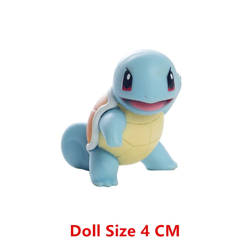 Pokemon 4-13Cm New Cartoons Movie Anime Figure Pikachu Mewtwo Charmander Blastoise Gurado Pet Action Model Toy Gifts