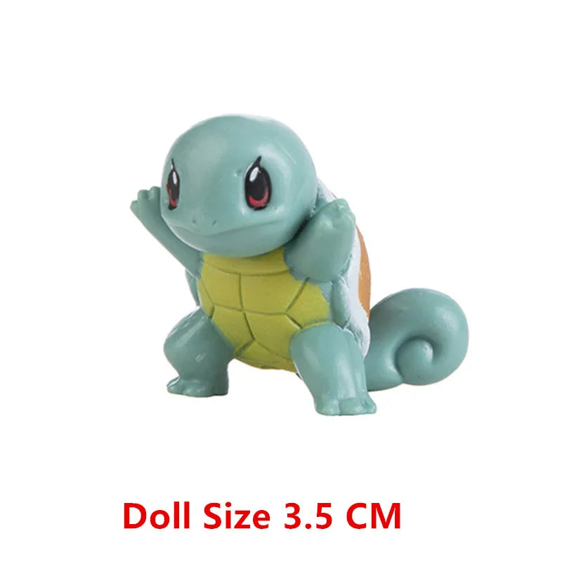 Pokemon 4-13Cm New Cartoons Movie Anime Figure Pikachu Mewtwo Charmander Blastoise Gurado Pet Action Model Toy Gifts