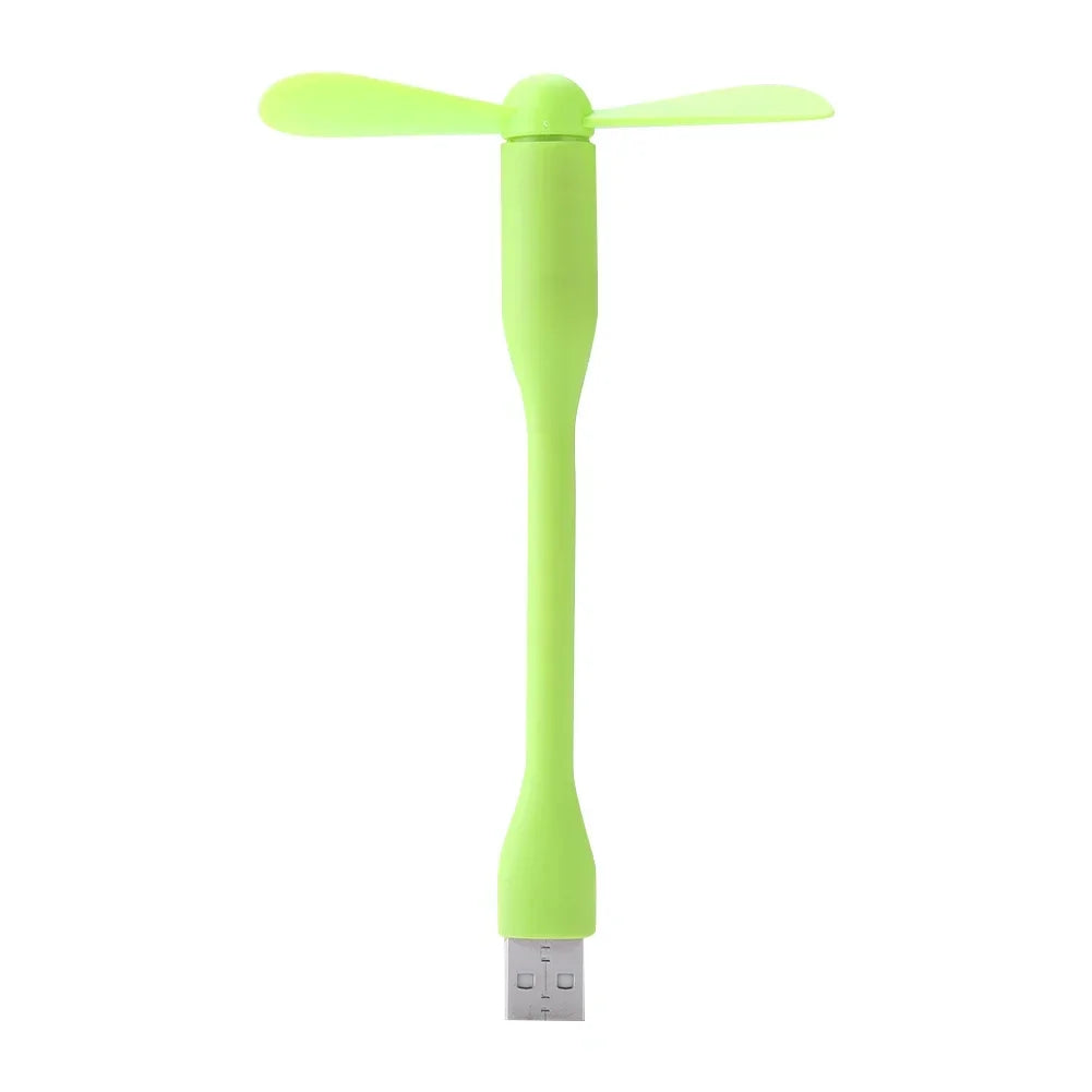 USB Small Fan Flexible Bendable Fan For Power Bank Laptop PC AC Charger Portable Hand Cool Mini Fan For Computer Summer Gadget